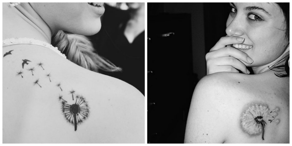 tatouage discret dans le dos