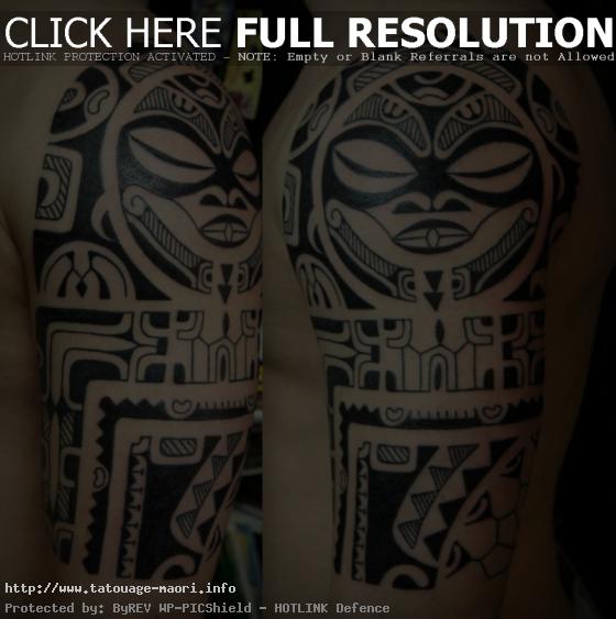 tatouage épaule polynésien