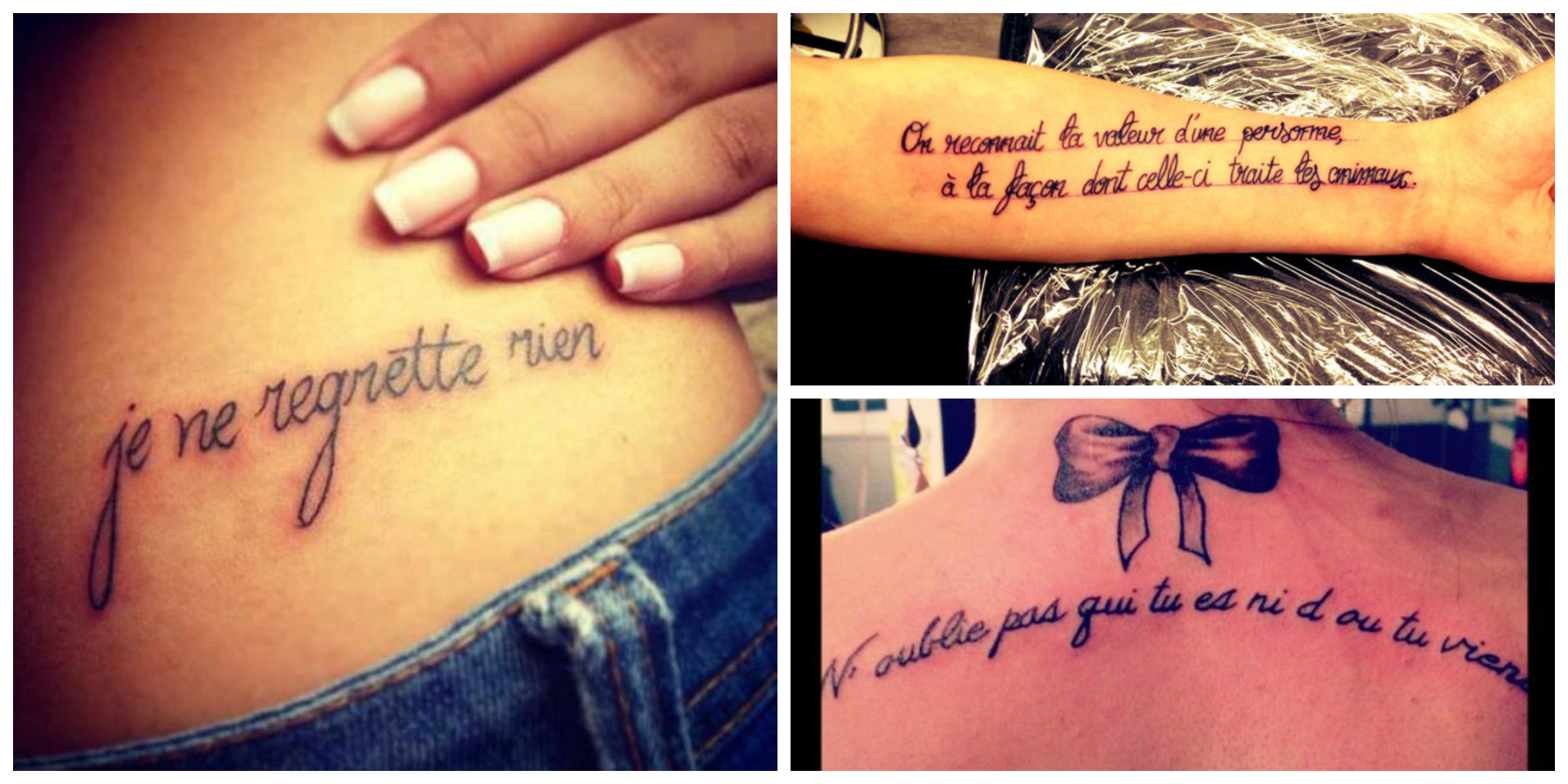 tatouage femme phrase anglais
