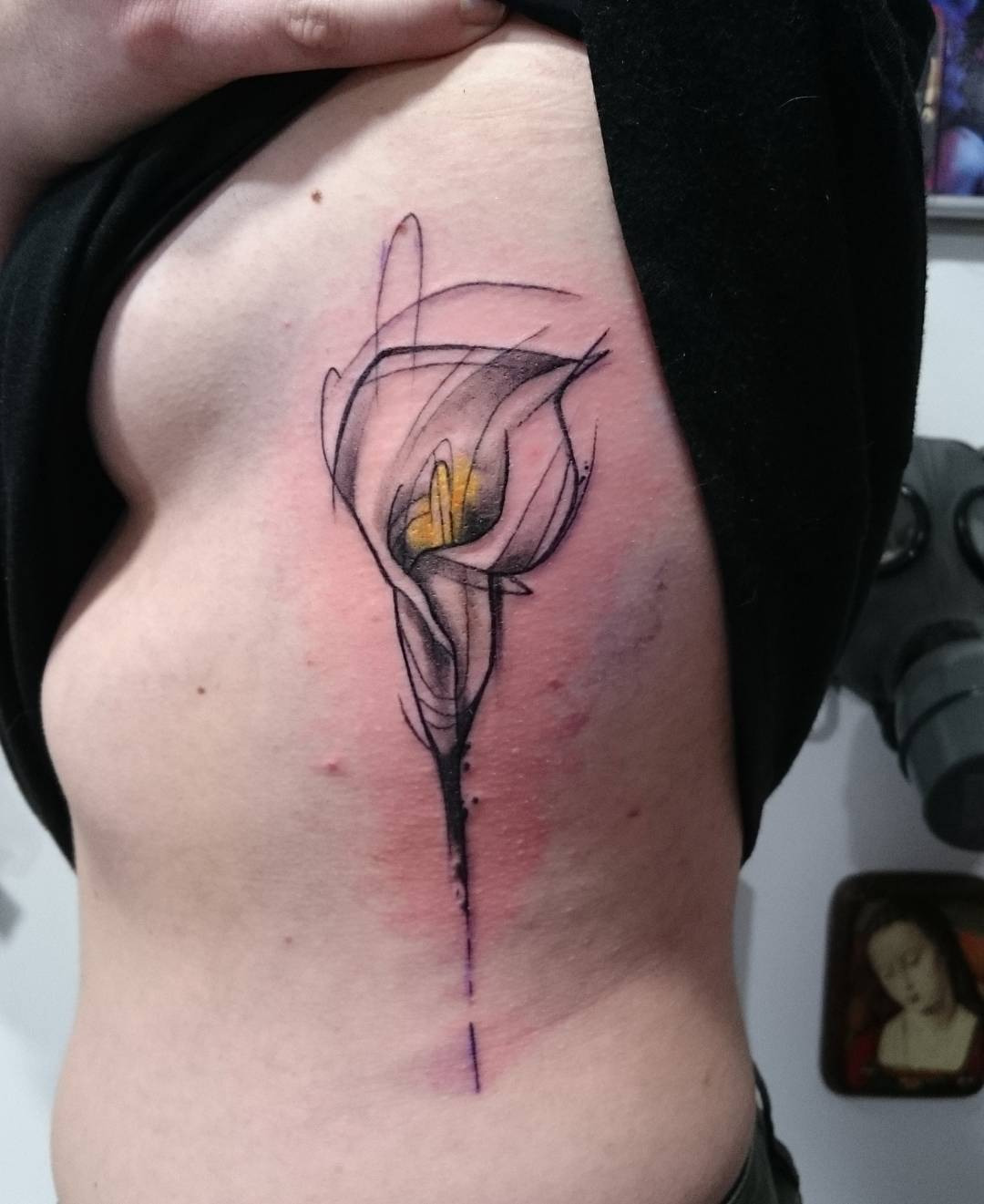 tatouage fleur arome
