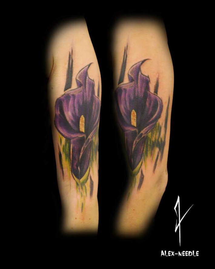 tatouage fleur arome