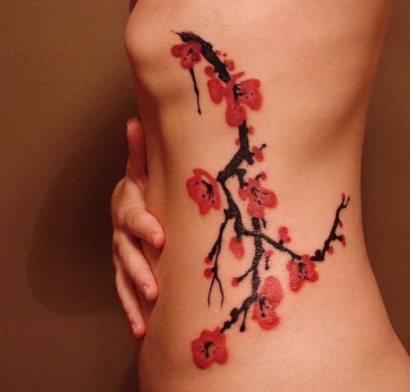 tatouage fleur asiatique