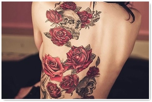 tatouage fleur couleur