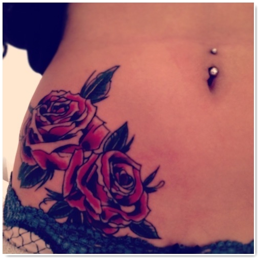 tatouage fleur couleur
