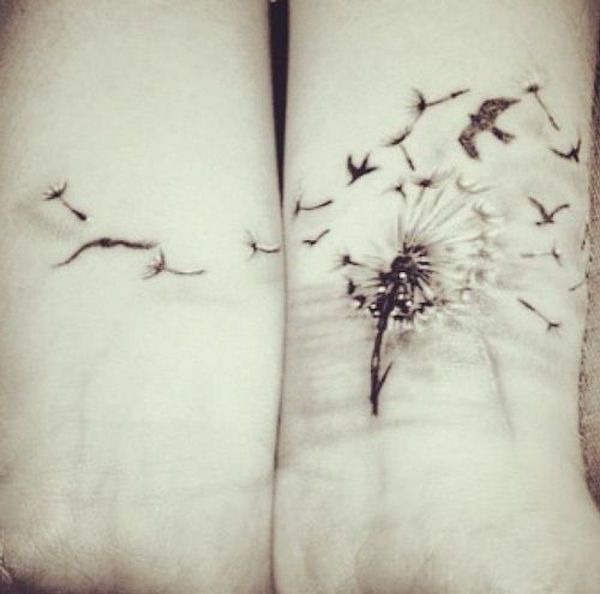 tatouage fleur de pissenlit