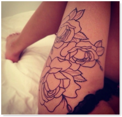 tatouage fleur fille