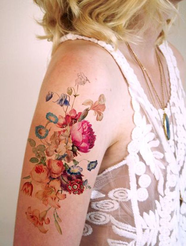 tatouage fleur pinterest