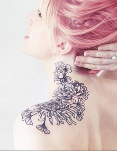 tatouage fleur pinterest