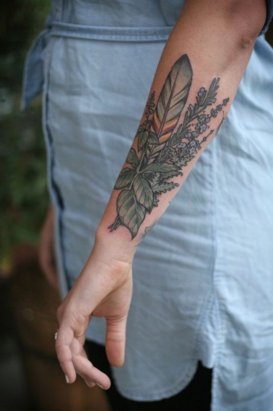 tatouage fleur sauvage