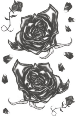 tatouage gothique rose