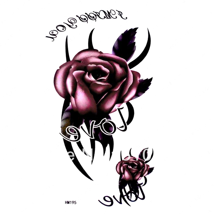 tatouage gothique rose
