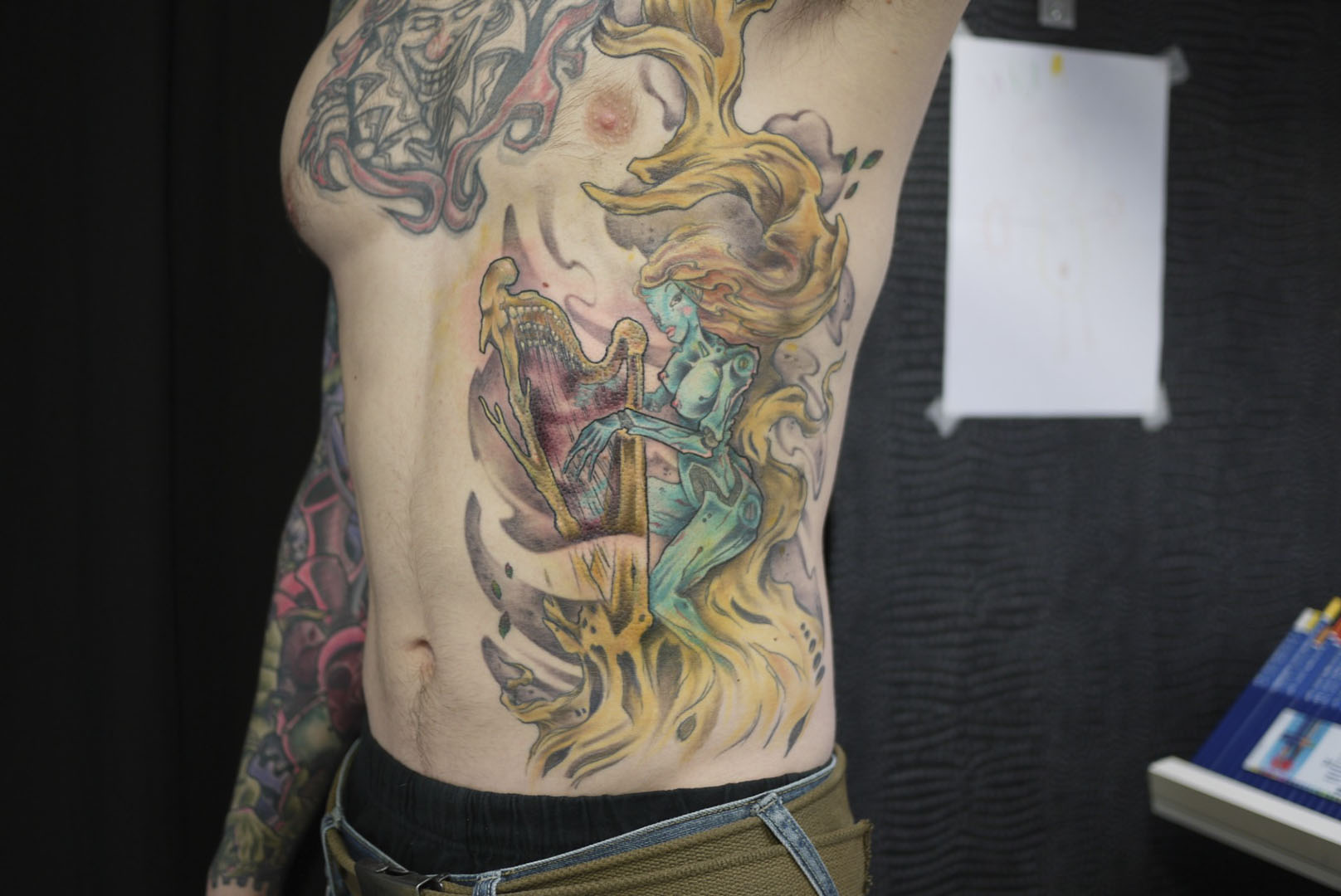 tatouage harpe celtique