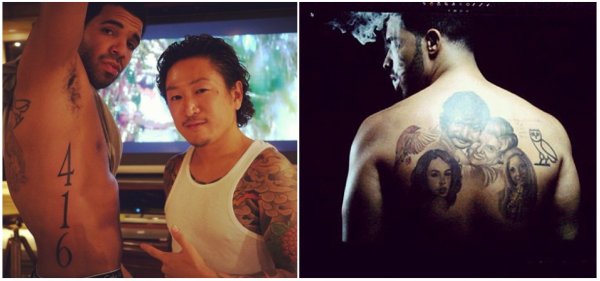 tatouage hibou drake