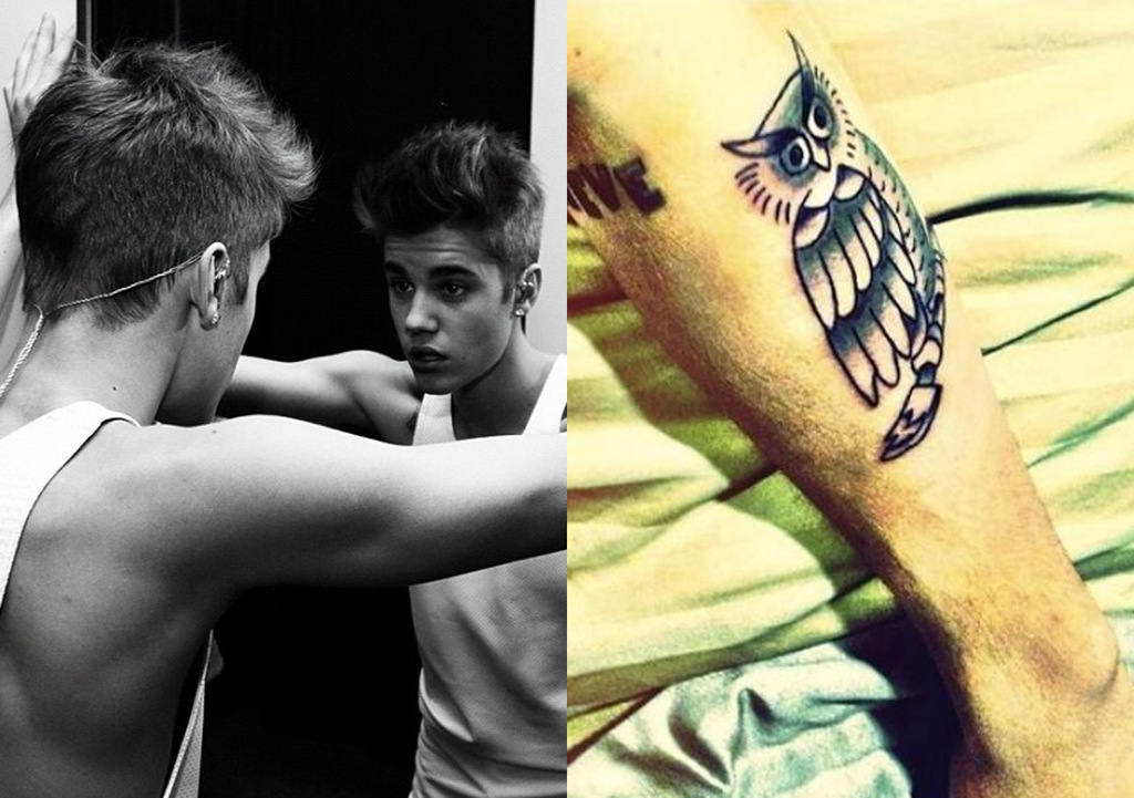 Tatouage hibou justin