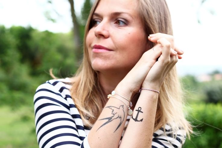 tatouage hirondelle ancre