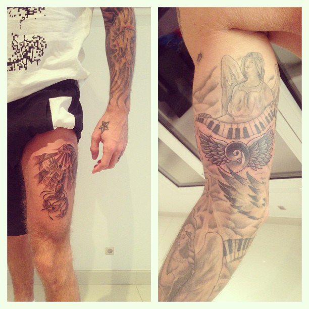 tatouage hirondelle m pokora