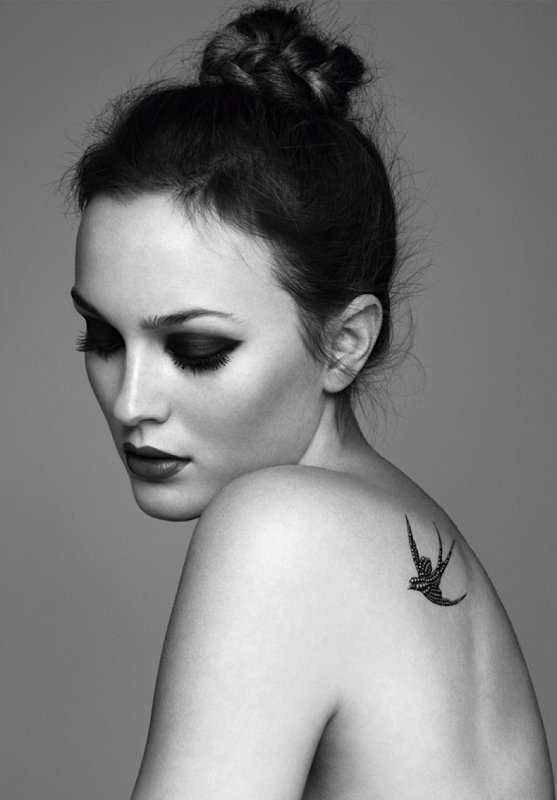 tatouage hirondelle omoplate