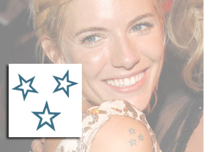 tatouage hirondelle sienna miller