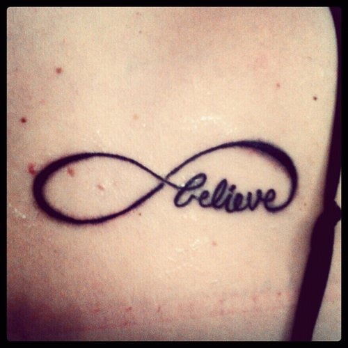 tatouage infini believe