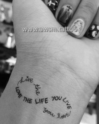 tatouage infini citation