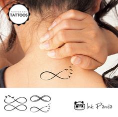 tatouage infini et oiseau
