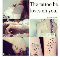 tatouage infini one direction