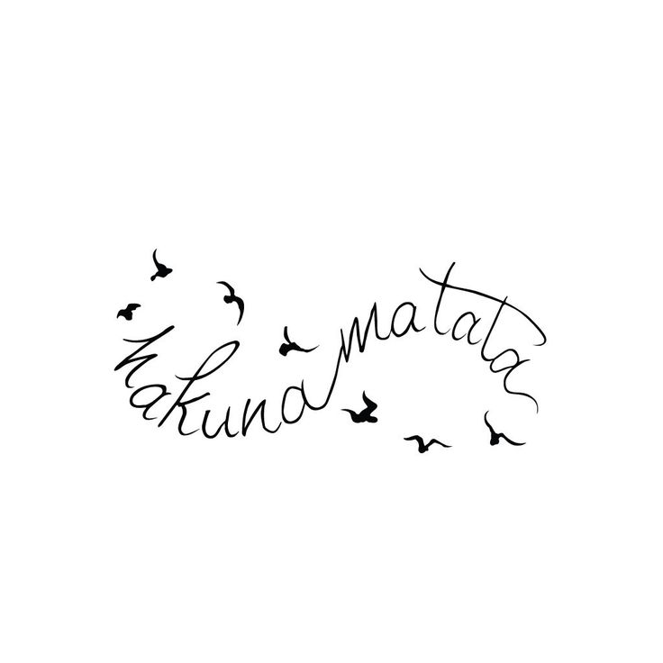 tatouage infinity hakuna matata