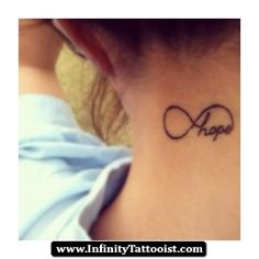 tatouage infinity hope