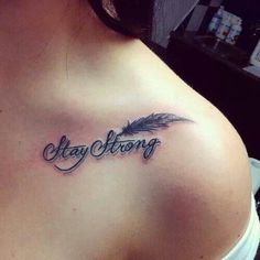 tatouage infinity stay strong