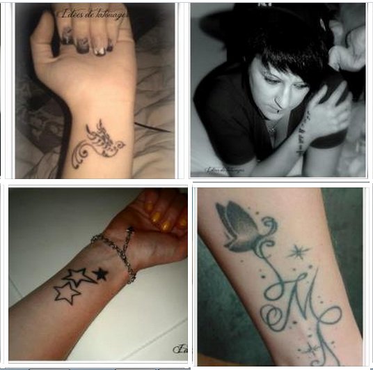 tatouage initiale discret