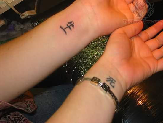 tatouage initiale main