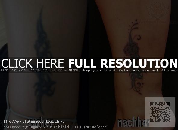 tatouage initiale mollet