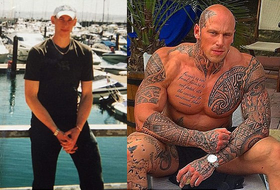 tatouage initiale pectoraux