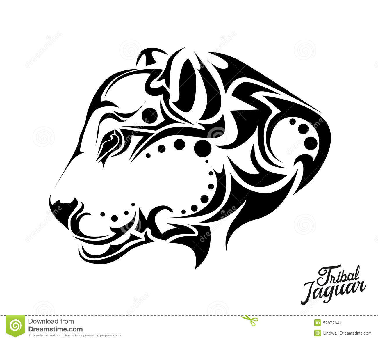 tatouage jaguar tribal