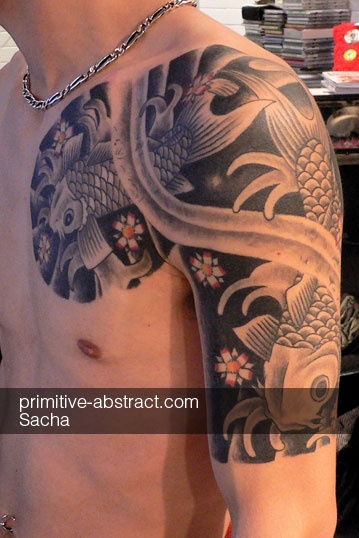 tatouage japonais bordeaux