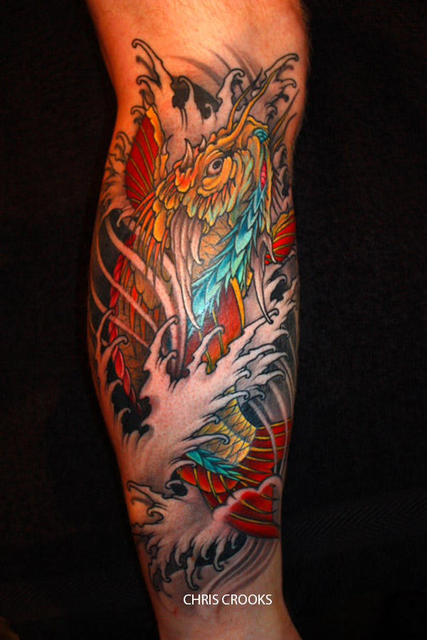tatouage japonais carpe koi