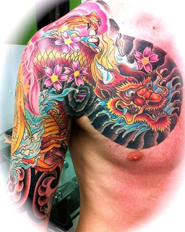 tatouage japonais couleur