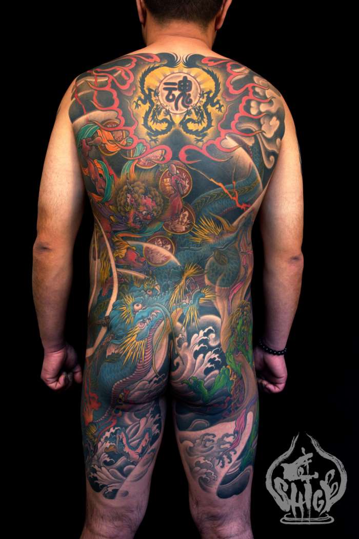 tatouage japonais dans le dos