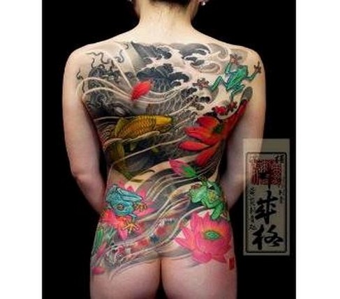 tatouage japonais dans le dos