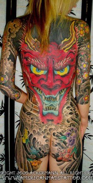 tatouage japonais démon