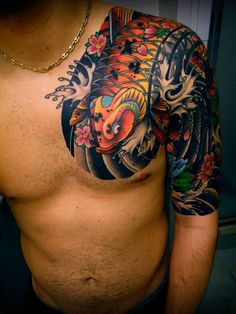 tatouage japonais épaule
