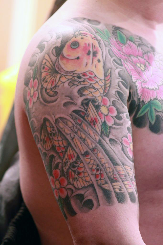 tatouage japonais épaule