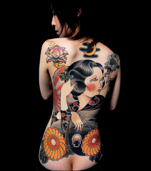 tatouage japonais femme