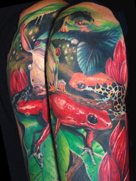 tatouage japonais grenouille
