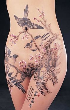 Tatouage japonais intime