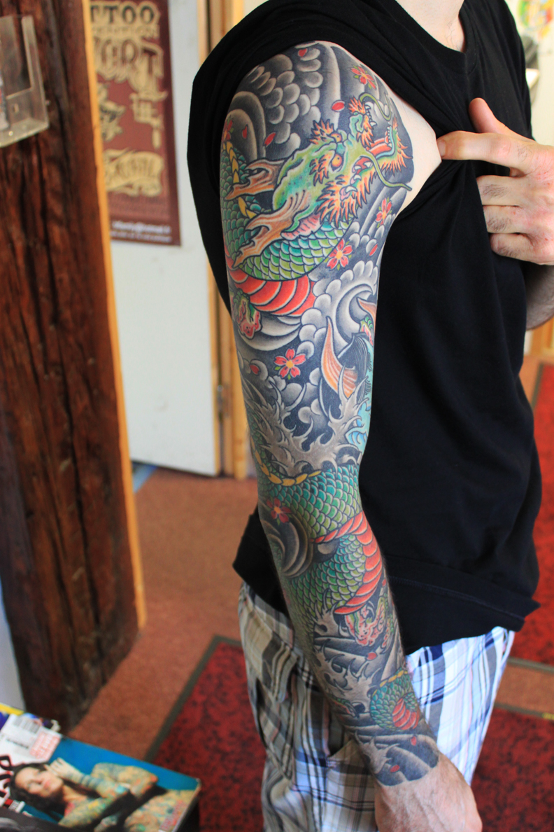tatouage japonais manche