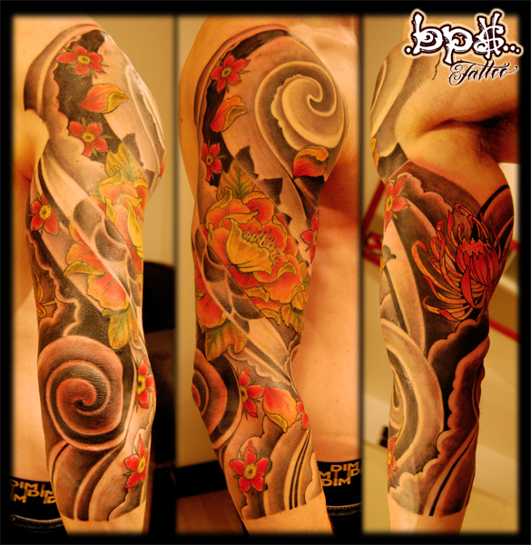 tatouage japonais manche
