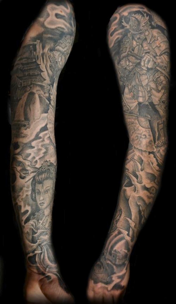 tatouage japonais manche