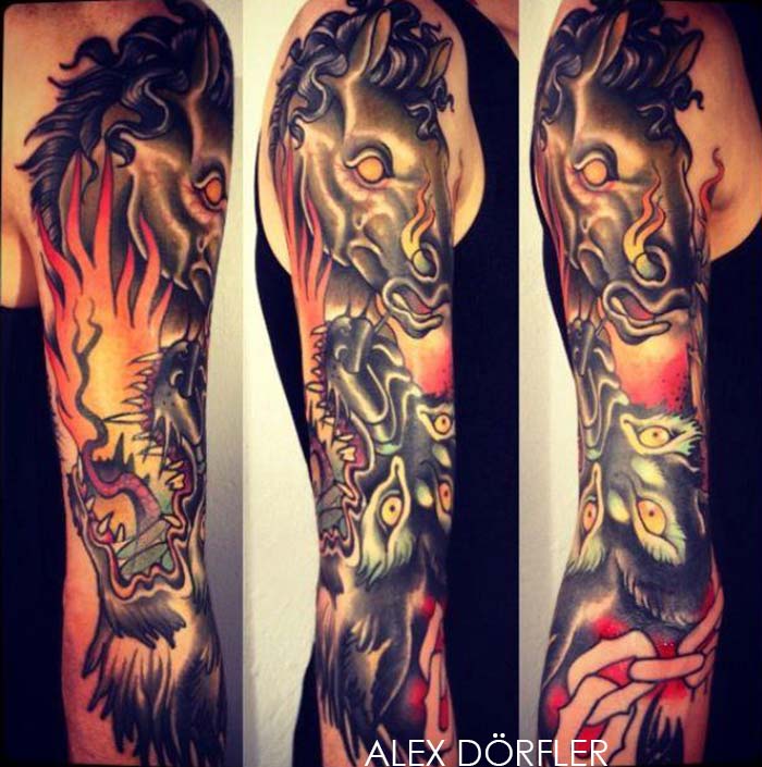 tatouage japonais old school