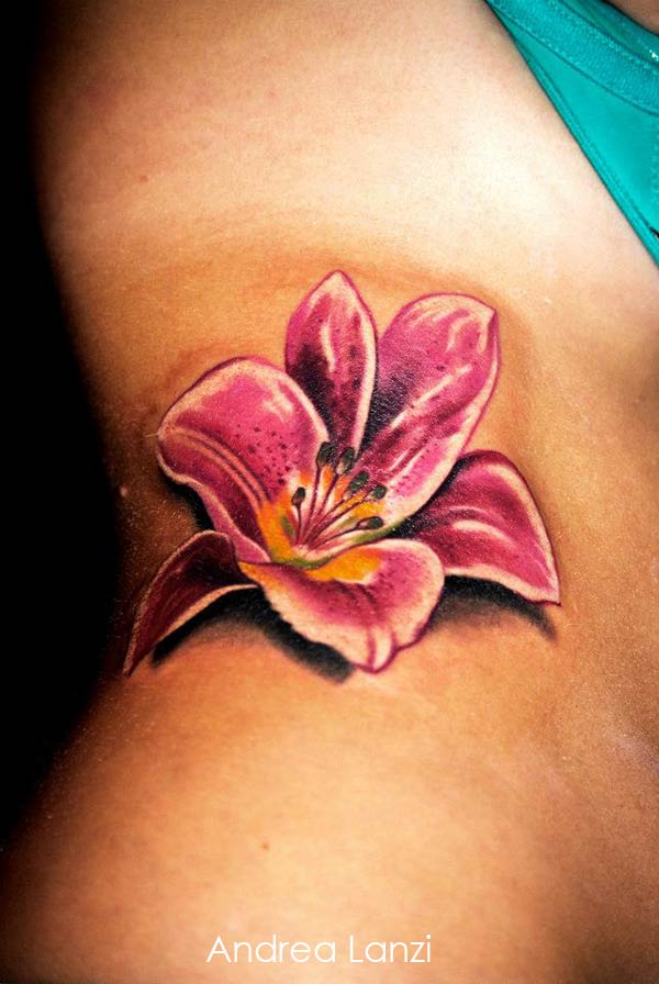 tatouage japonais orchidée